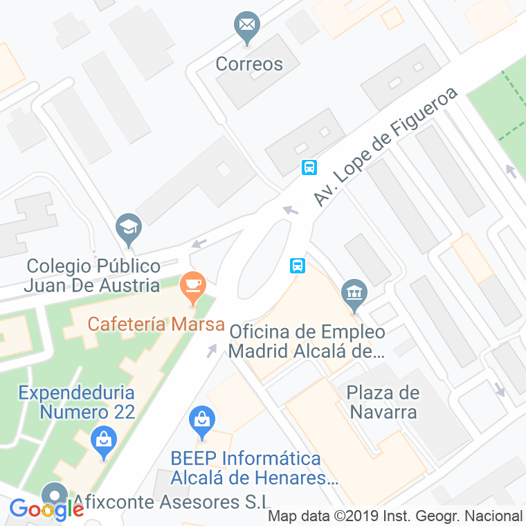 Código Postal calle Antonio Rodriguez De Hita en Alcalá de Henares