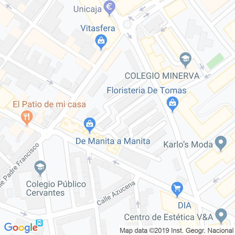 Código Postal calle Colonia De La Caja De Ahorros en Alcalá de Henares