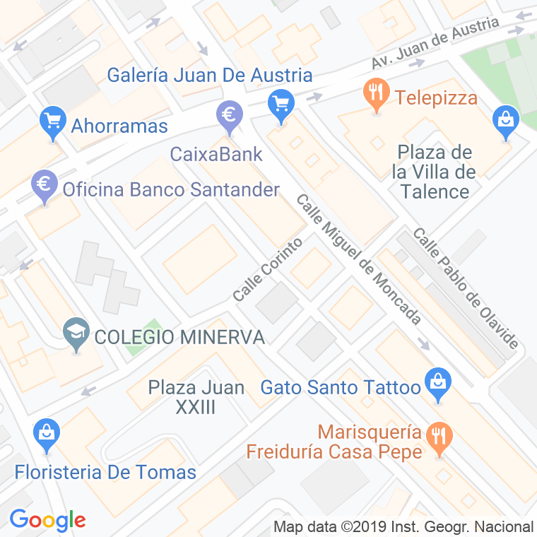 Código Postal calle Cristino Garcia Granda en Alcalá de Henares