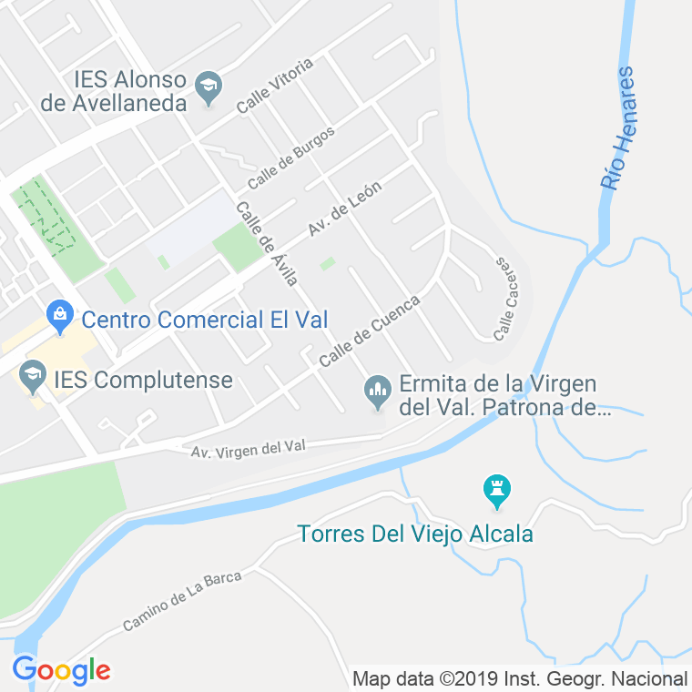 Código Postal calle Cuenca en Alcalá de Henares