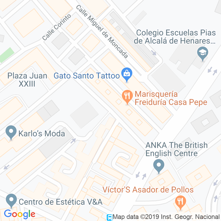 Código Postal calle Garcilaso De La Vega en Alcalá de Henares