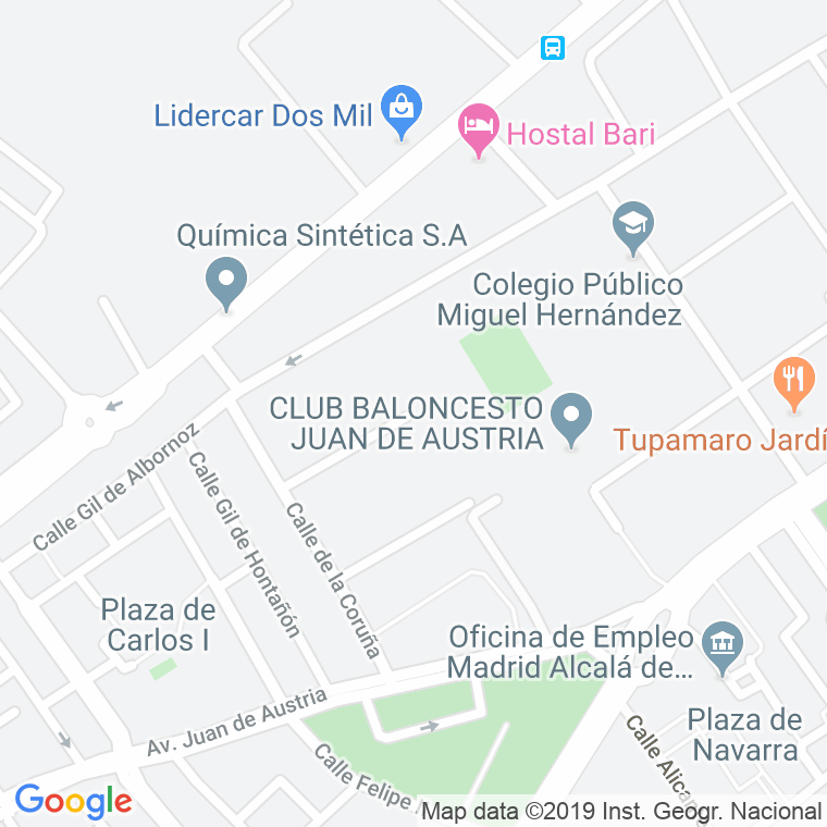 Código Postal calle Lugo en Alcalá de Henares