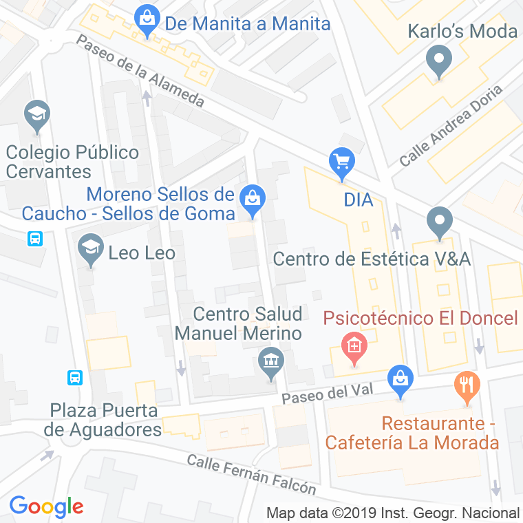 Código Postal calle Manuel Merino en Alcalá de Henares