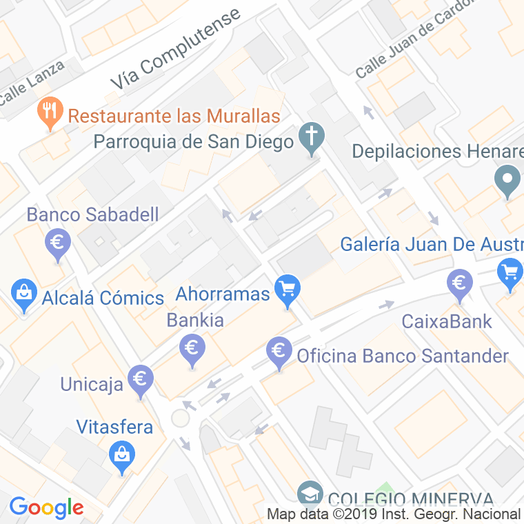 Código Postal calle Alvaro De Bazan en Alcalá de Henares
