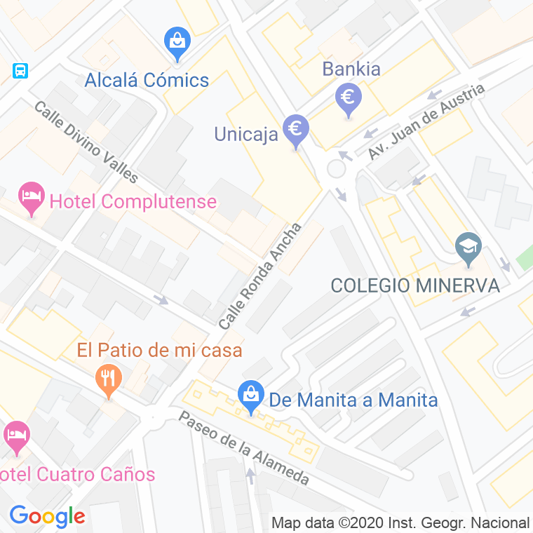 Código Postal calle Ancha, ronda en Alcalá de Henares
