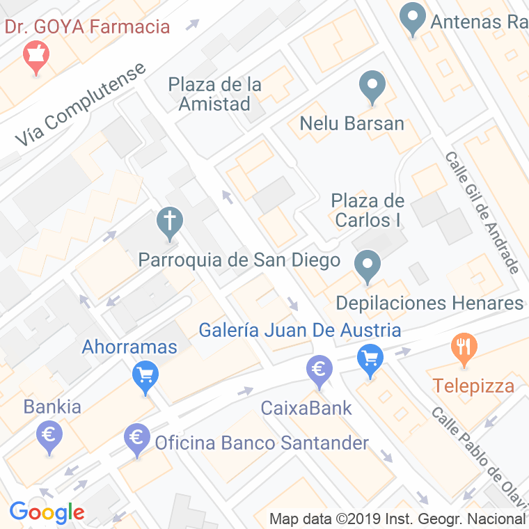 Código Postal calle Arzobispo Raimundo en Alcalá de Henares