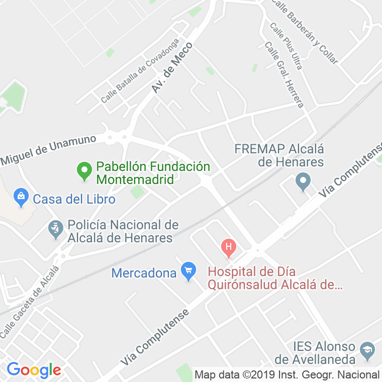 Código Postal calle Aviacion Española en Alcalá de Henares