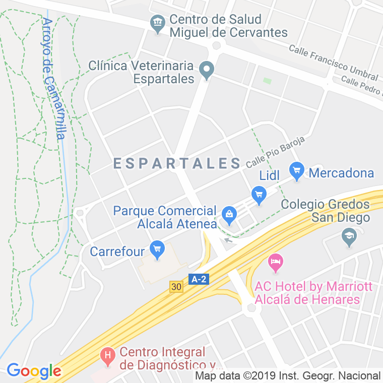 Código Postal calle Benito Perez Galdos en Alcalá de Henares