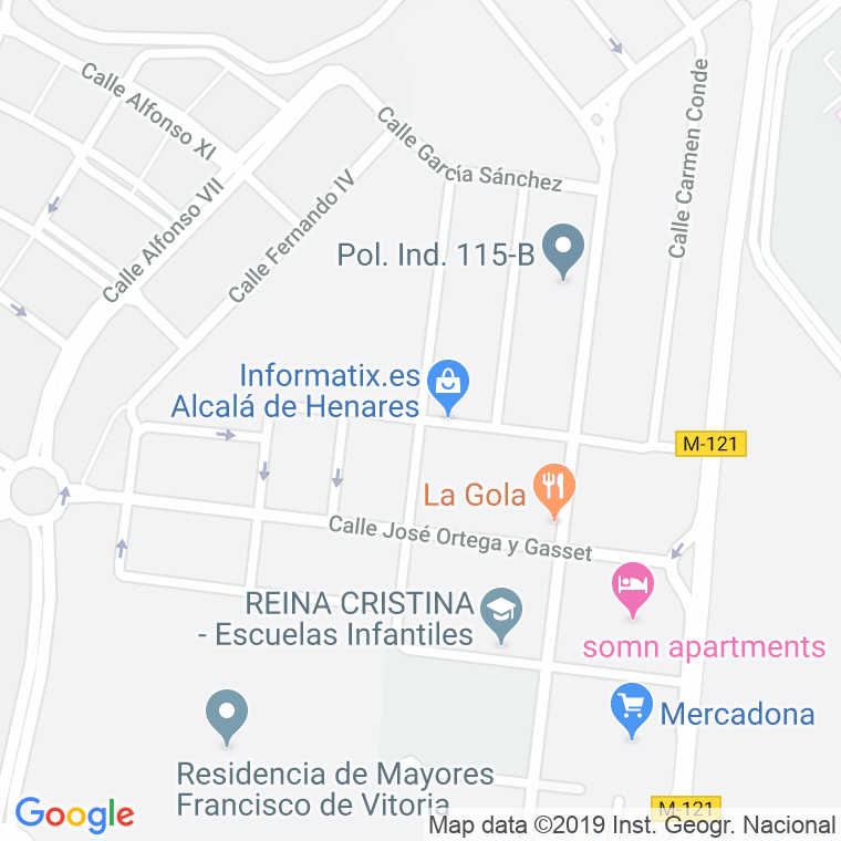 Código Postal calle Brigadas Internacionales en Alcalá de Henares