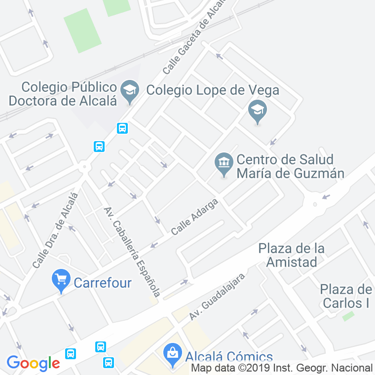 Código Postal calle Calderon De La Barca en Alcalá de Henares