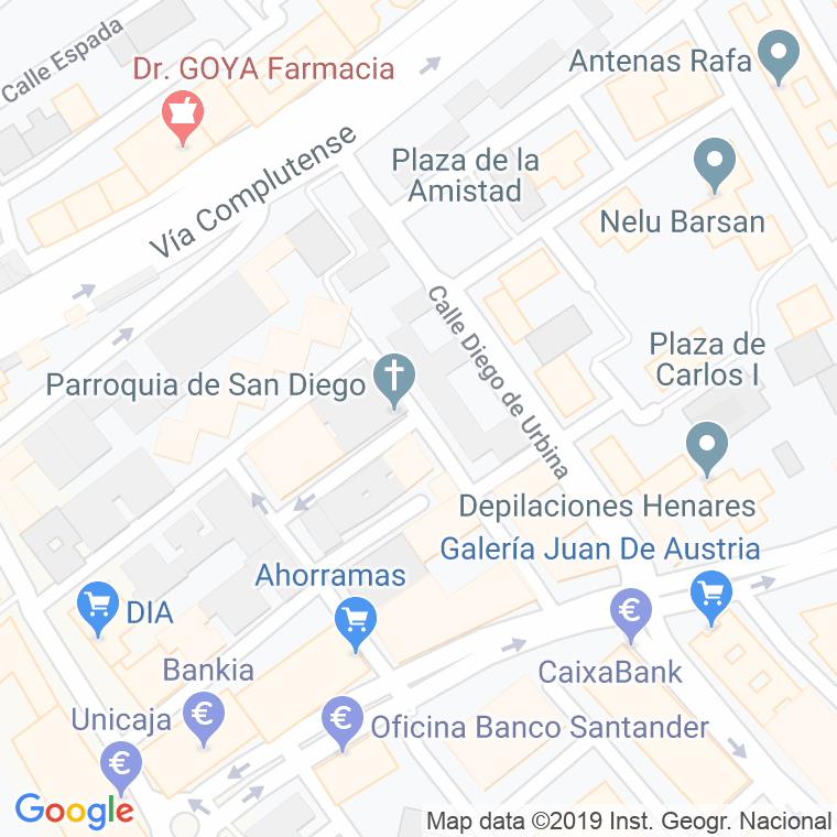 Código Postal calle Cardenal Fonseca en Alcalá de Henares