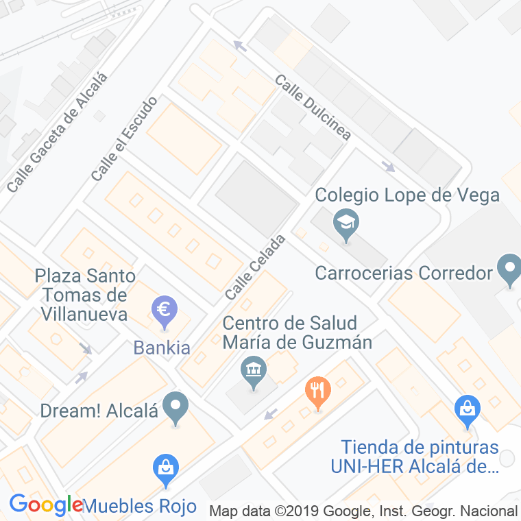 Código Postal calle Celada en Alcalá de Henares