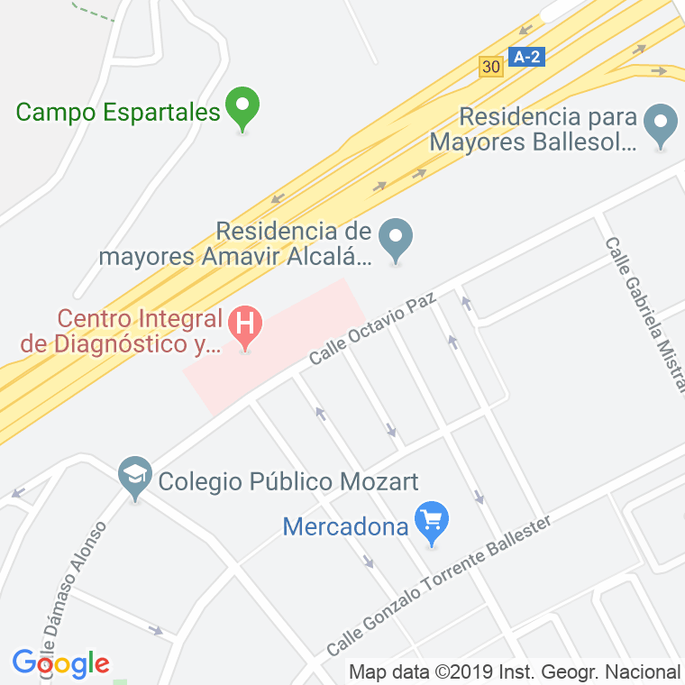 Código Postal calle Adolfo Bioy Casares en Alcalá de Henares