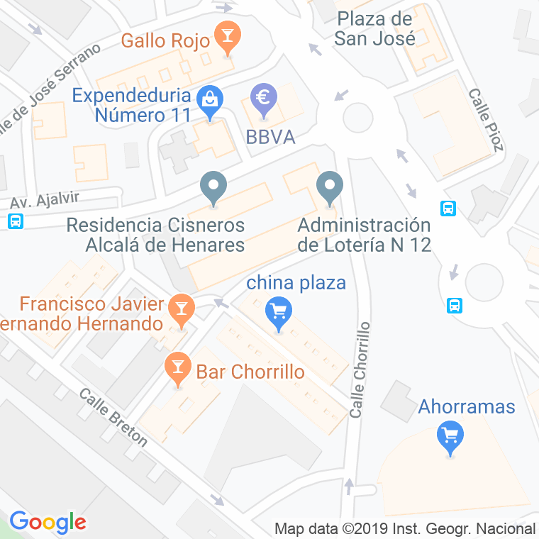 Código Postal calle Albeniz en Alcalá de Henares