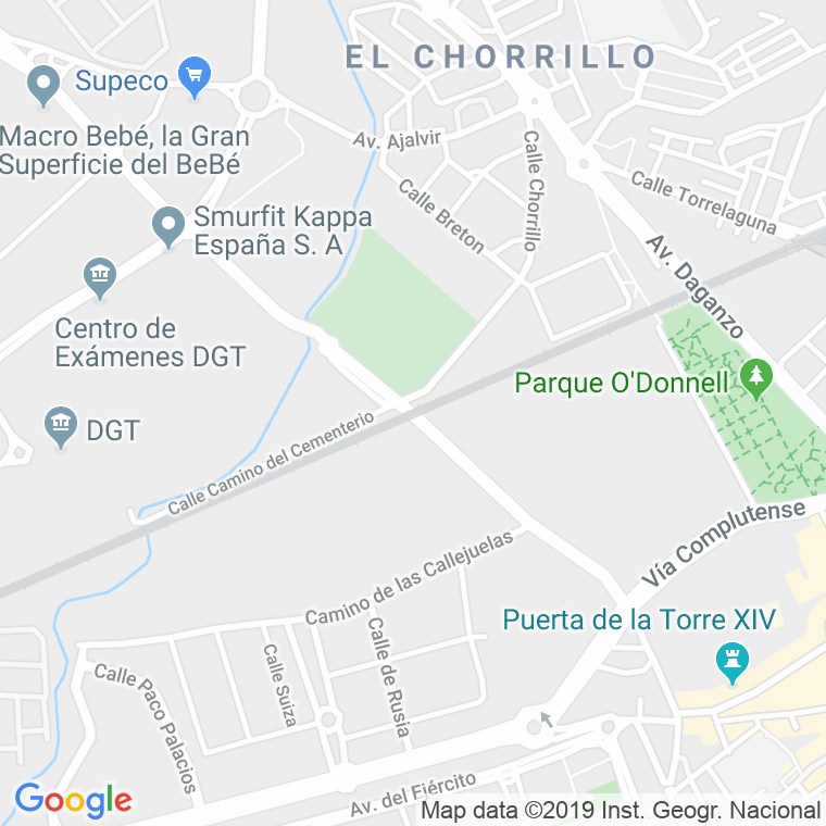 Código Postal calle Camarmilla en Alcalá de Henares
