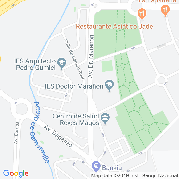 Código Postal calle Doctor Marañon, avenida en Alcalá de Henares