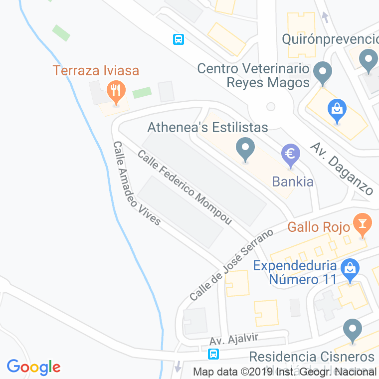 Código Postal calle Federico Mompou en Alcalá de Henares