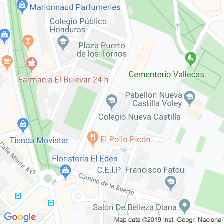 Código Postal de Nueva Castilla en Madrid