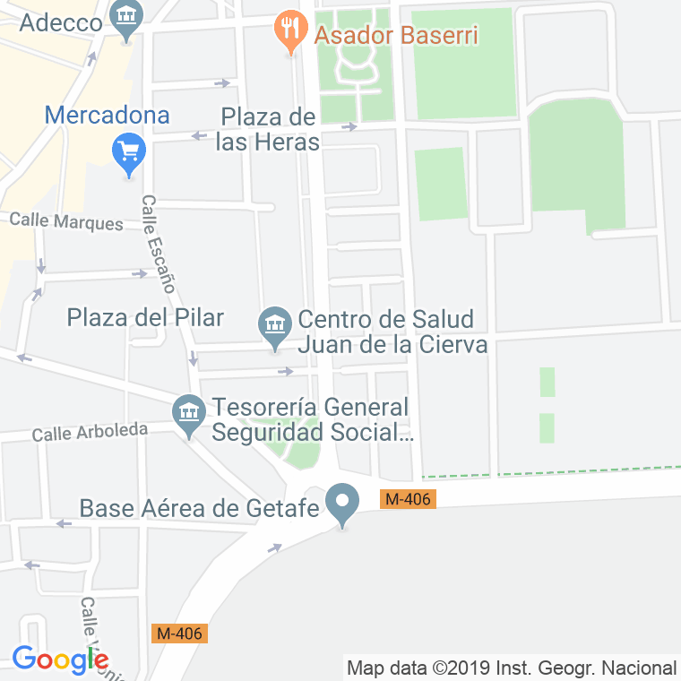 Código Postal calle Atenas en Getafe