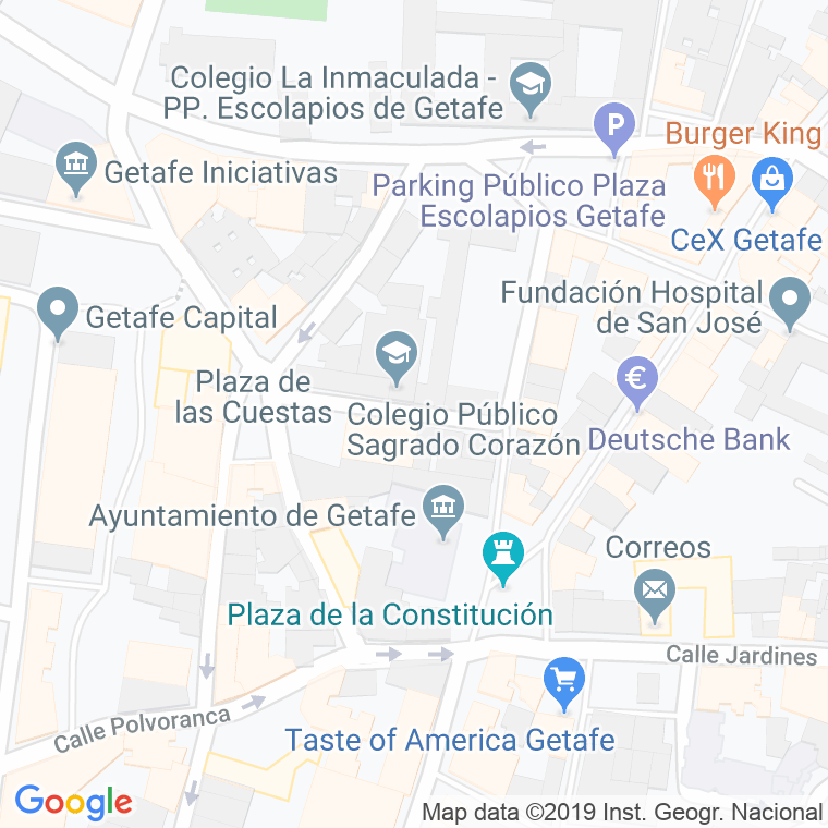 Código Postal calle Guadalajara en Getafe