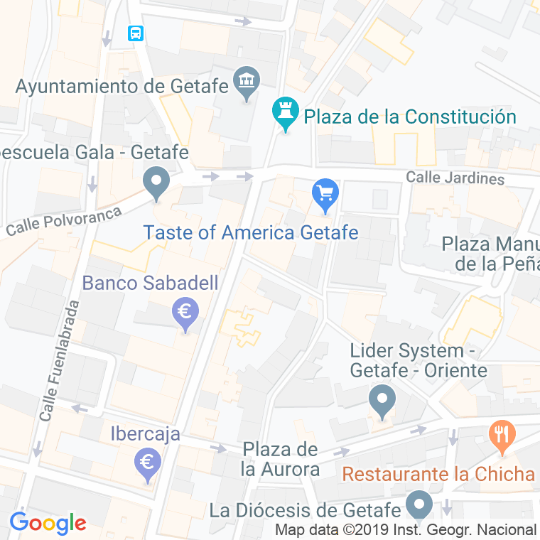 Código Postal calle Luna en Getafe