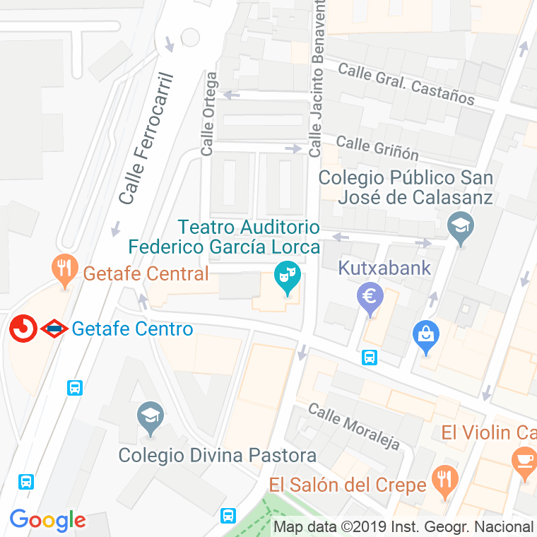 Código Postal calle Jardiel Poncela en Getafe