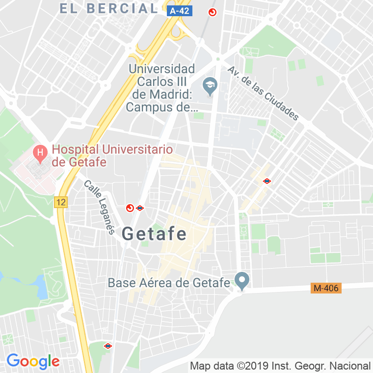 Código Postal calle Madrid   (Impares Del 75 Al 113)  (Pares Del 66 Al 110) en Getafe