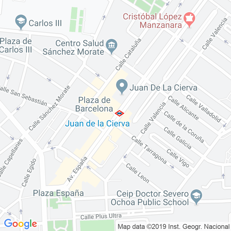 Código Postal calle Barcelona, plaza en Getafe
