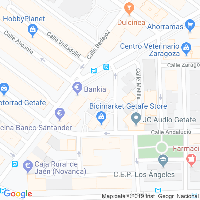 Código Postal calle Huesca en Getafe