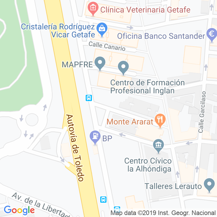 Código Postal calle Aguila en Getafe