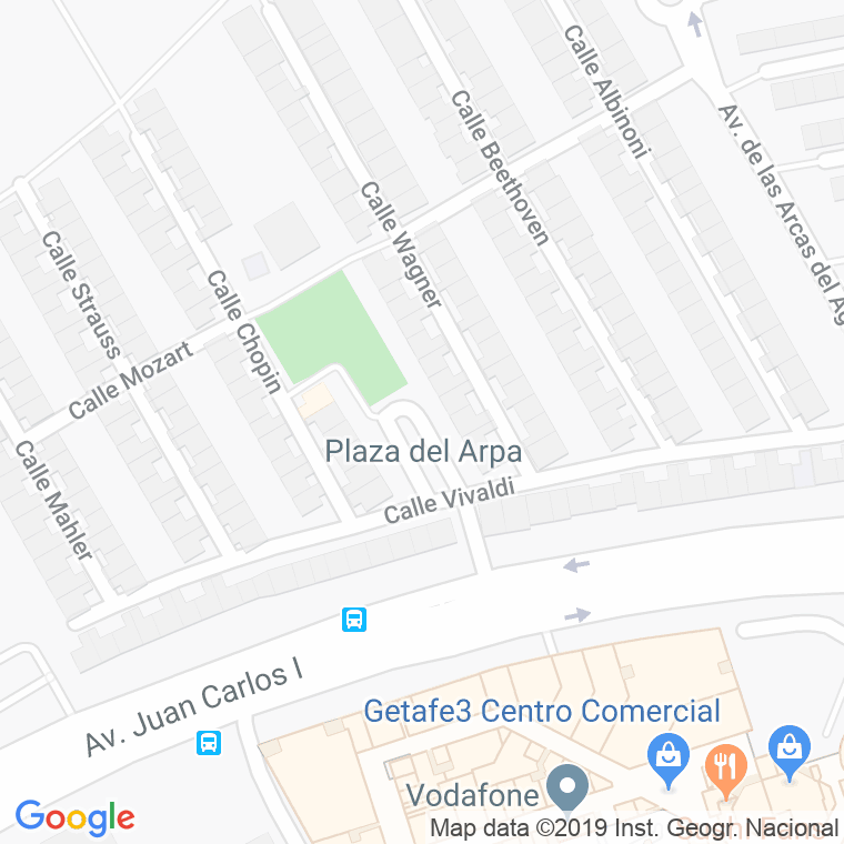 Código Postal calle Arpa, Del, plaza en Getafe
