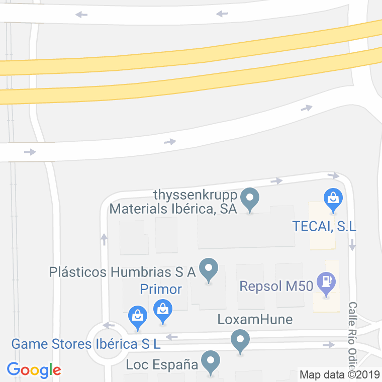 Código Postal calle Rio Jandula en Getafe