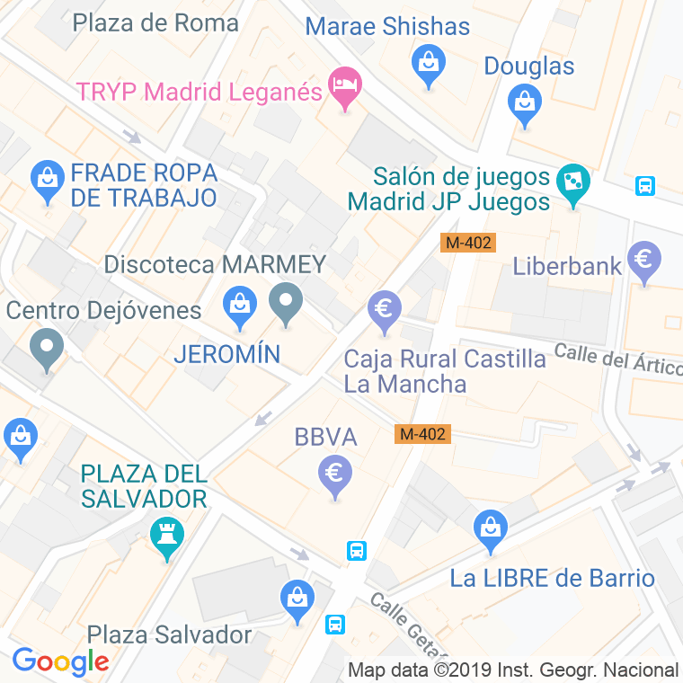 Código Postal calle Fuente, De La en Leganés