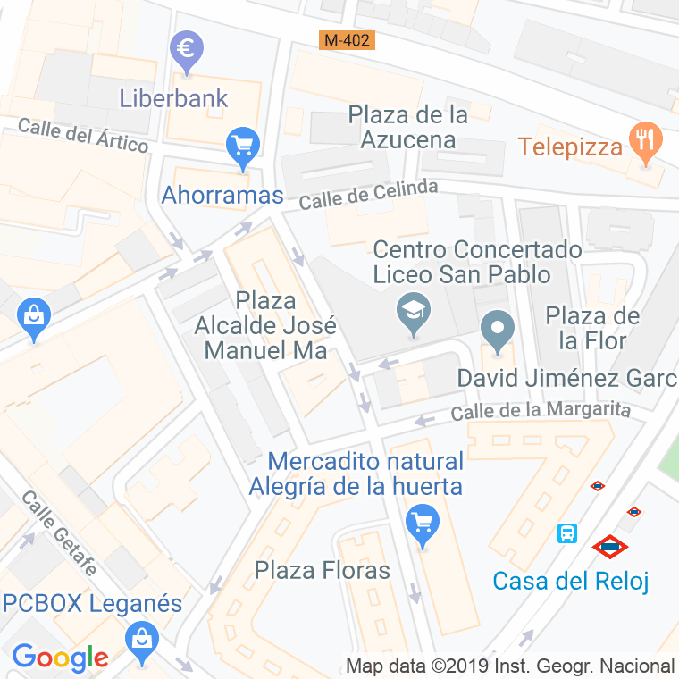 Código Postal calle Flor De Lis en Leganés
