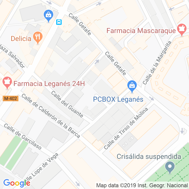 Código Postal calle Pluma en Leganés