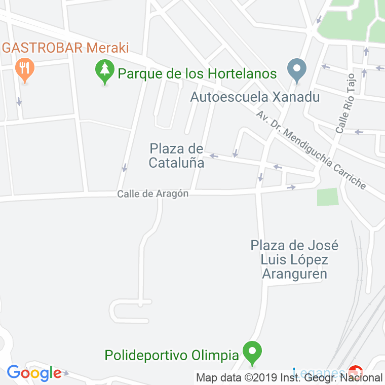 Código Postal calle Aragon en Leganés