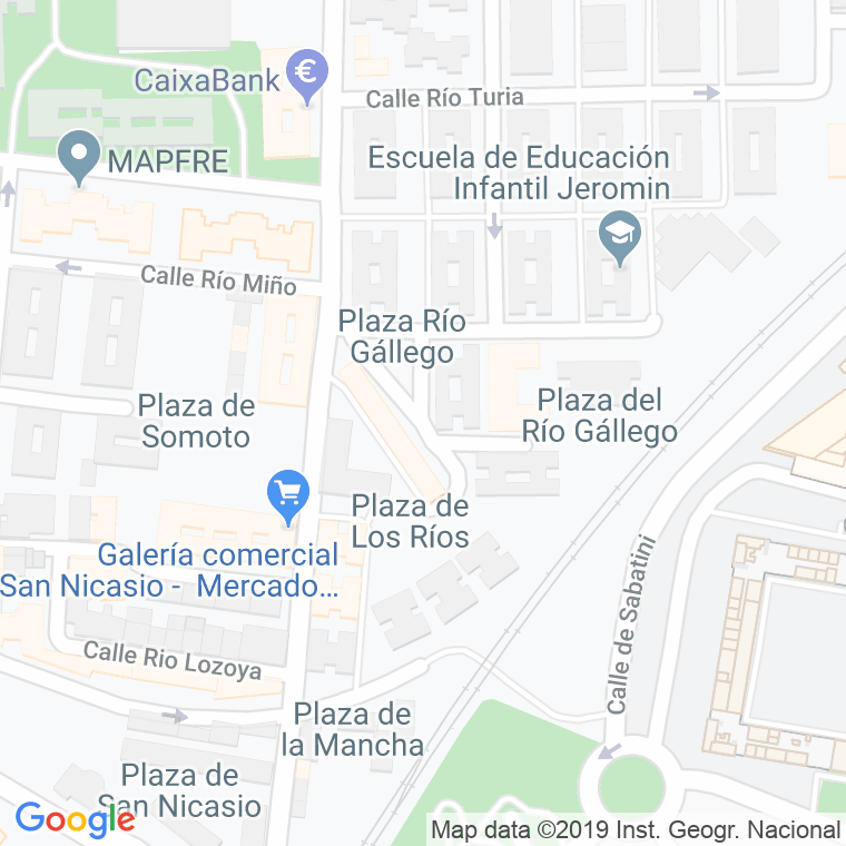Código Postal calle Rio Gallego en Leganés