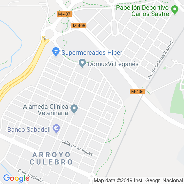 Código Postal calle Alcala De Henares en Leganés