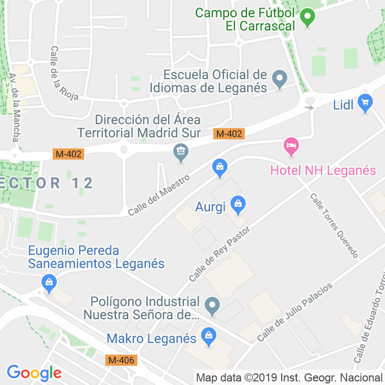 Código Postal calle Esteban Terradas en Leganés