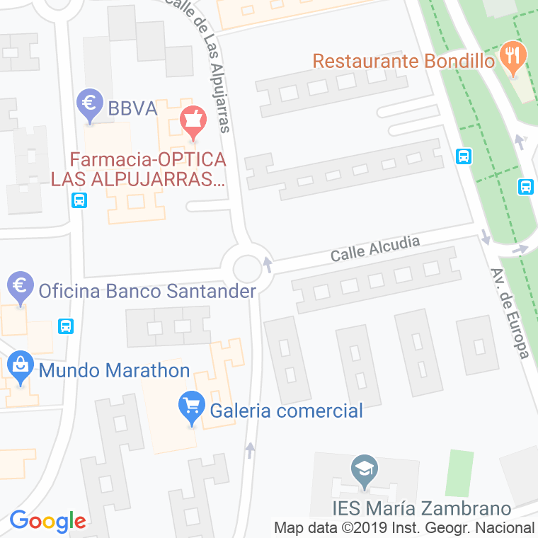 Código Postal calle Alcudia en Leganés