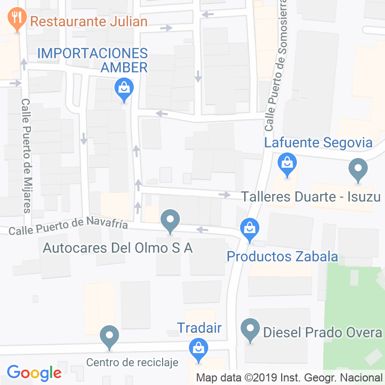 Código Postal calle Puerto De Los Leones en Leganés