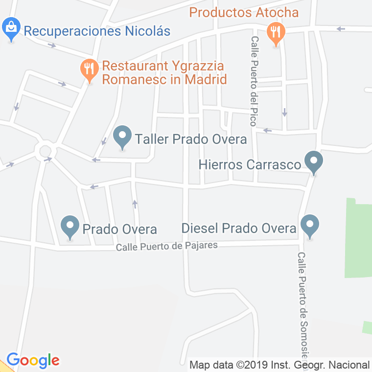 Código Postal calle Puerto Navafria en Leganés