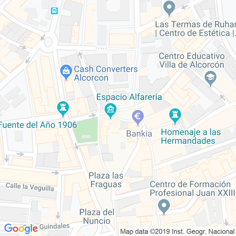 Código Postal calle España, plaza en Alcorcón