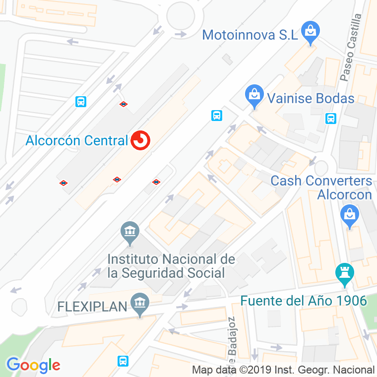 Código Postal calle Extremadura, paseo en Alcorcón