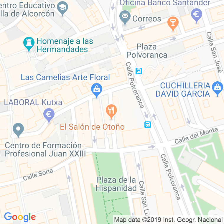 Código Postal calle Getafe en Alcorcón