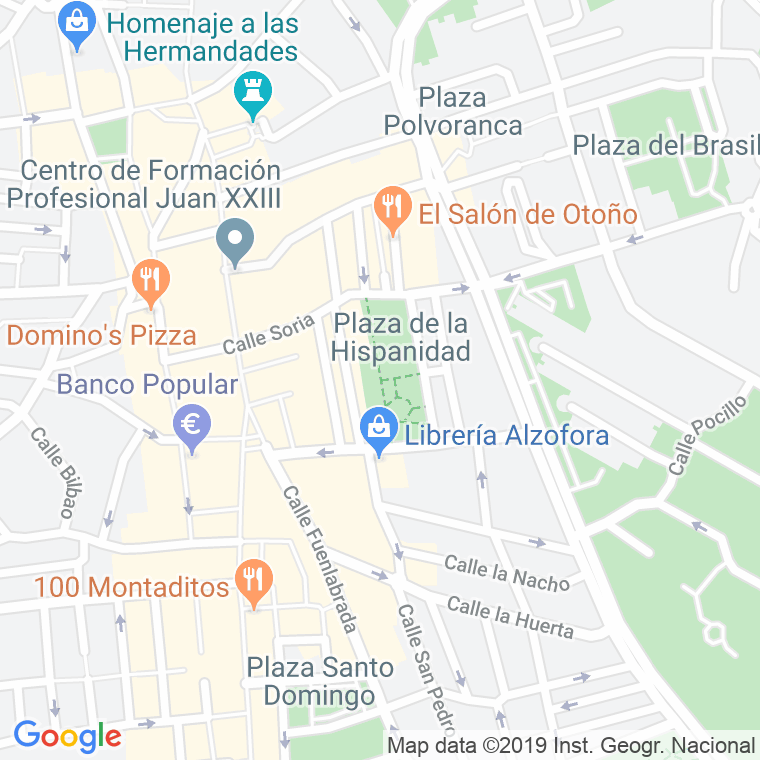 Código Postal calle Hispanidad, De La, plaza en Alcorcón