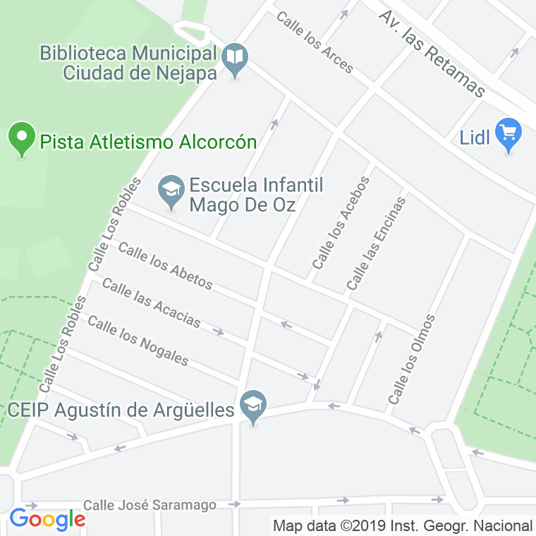 Código Postal calle Madroños, Los en Alcorcón