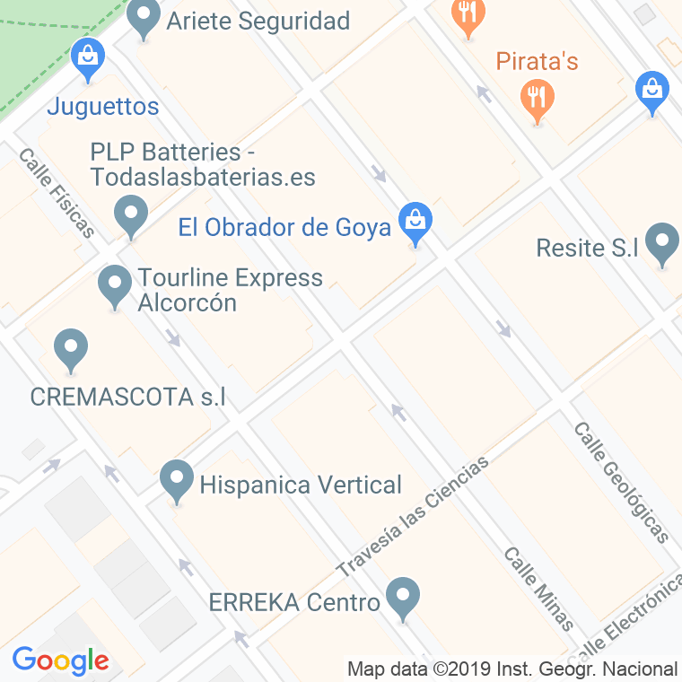 Código Postal calle Minas en Alcorcón