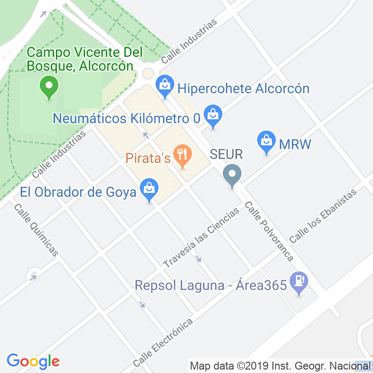 Código Postal calle Navales en Alcorcón