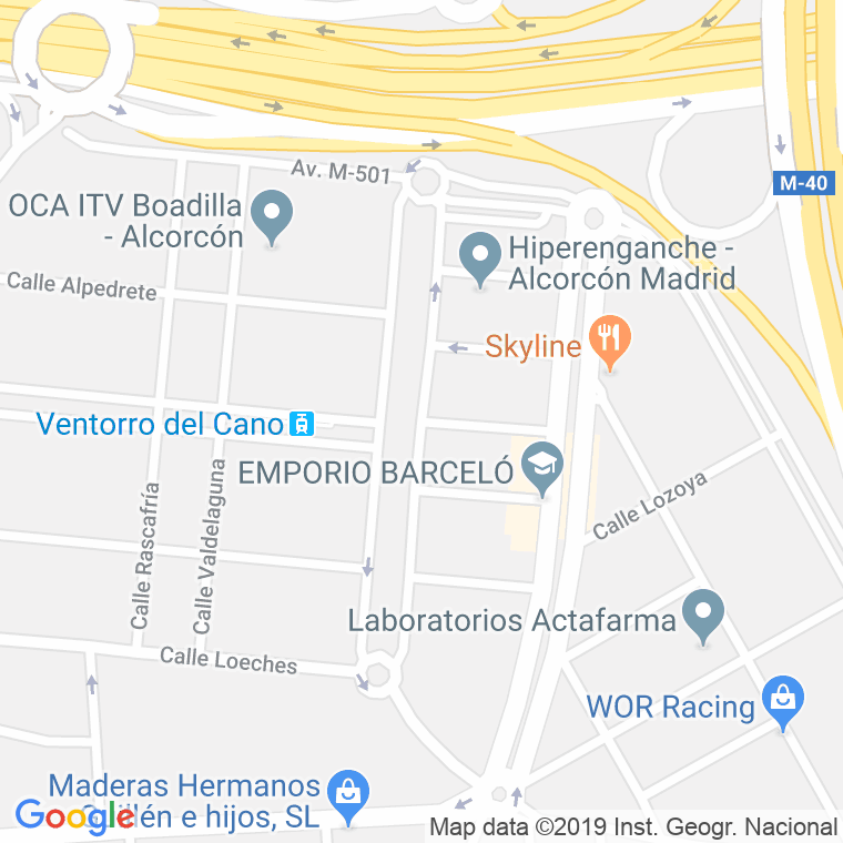 Código Postal calle Griñon en Alcorcón